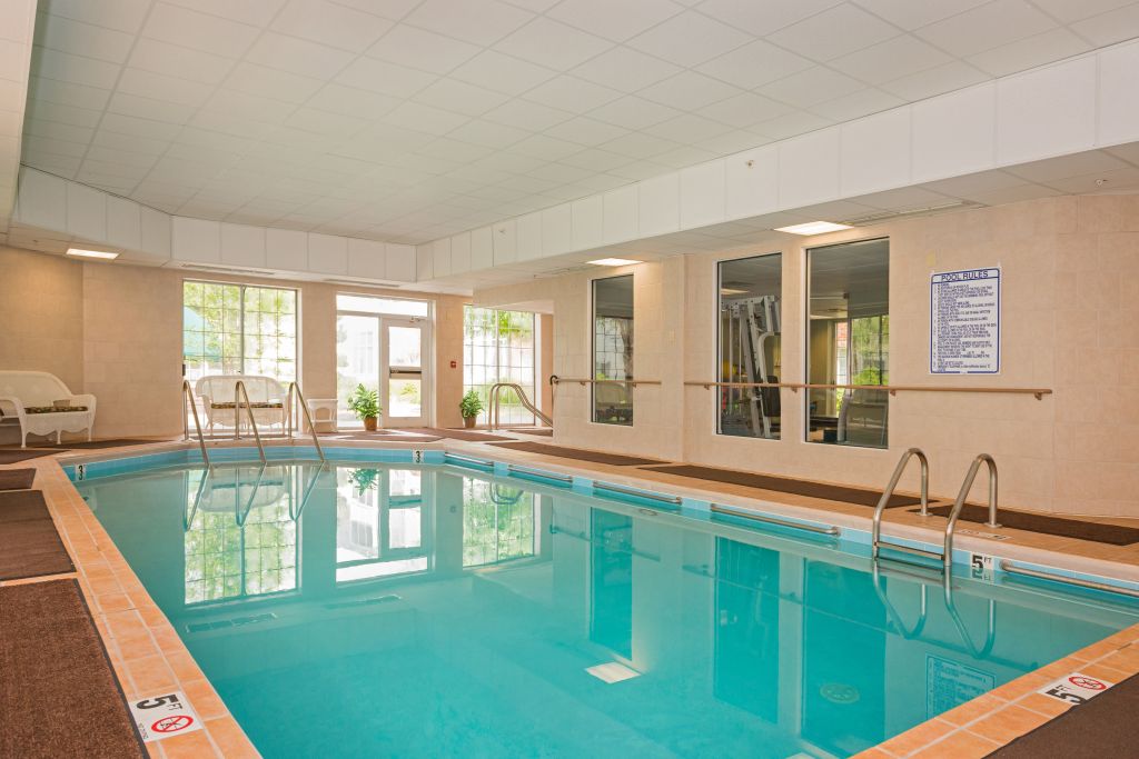 Indoor pool at Lake Pointe Landing community