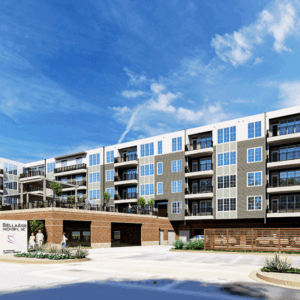 Rendering of outside of property of Bella Age in Hickory NC