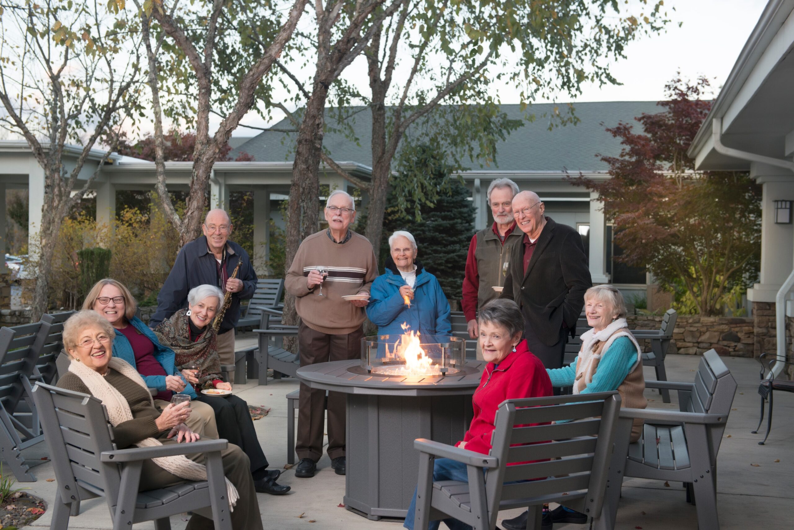 Group of Ardenwoods residents enjoying their time together