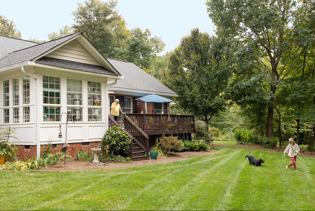 Backyard at Givens Aldersgate